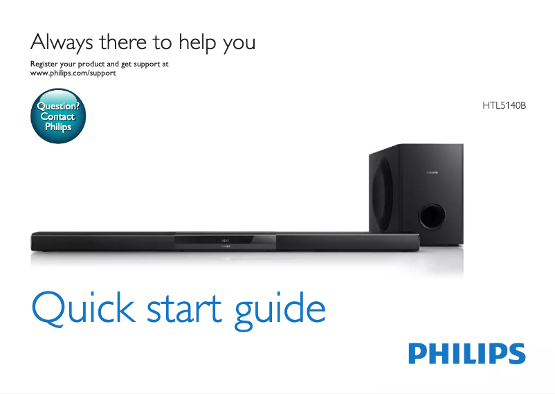 First page image of the manual for HTL5140B