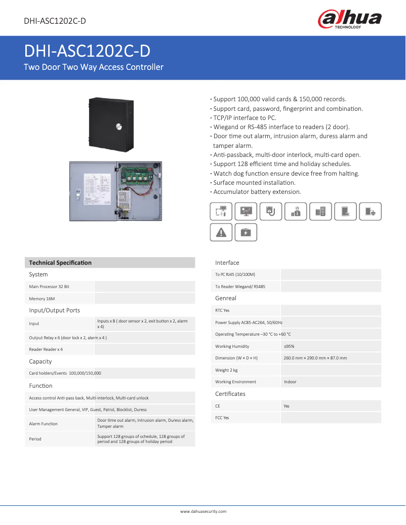 First page image of the manual for ASC1202C-D
