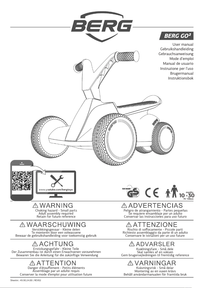 Page 1 of the manual User Manual Berg GO²