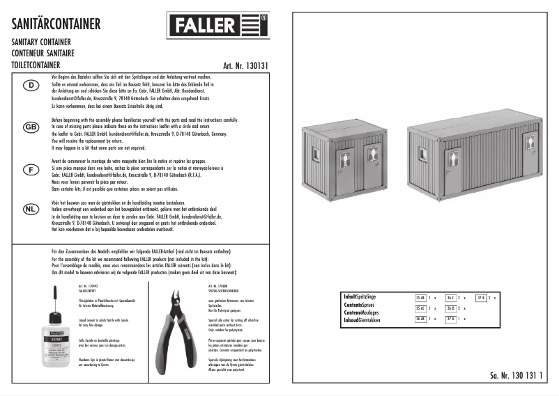 First page image of the manual for 130131