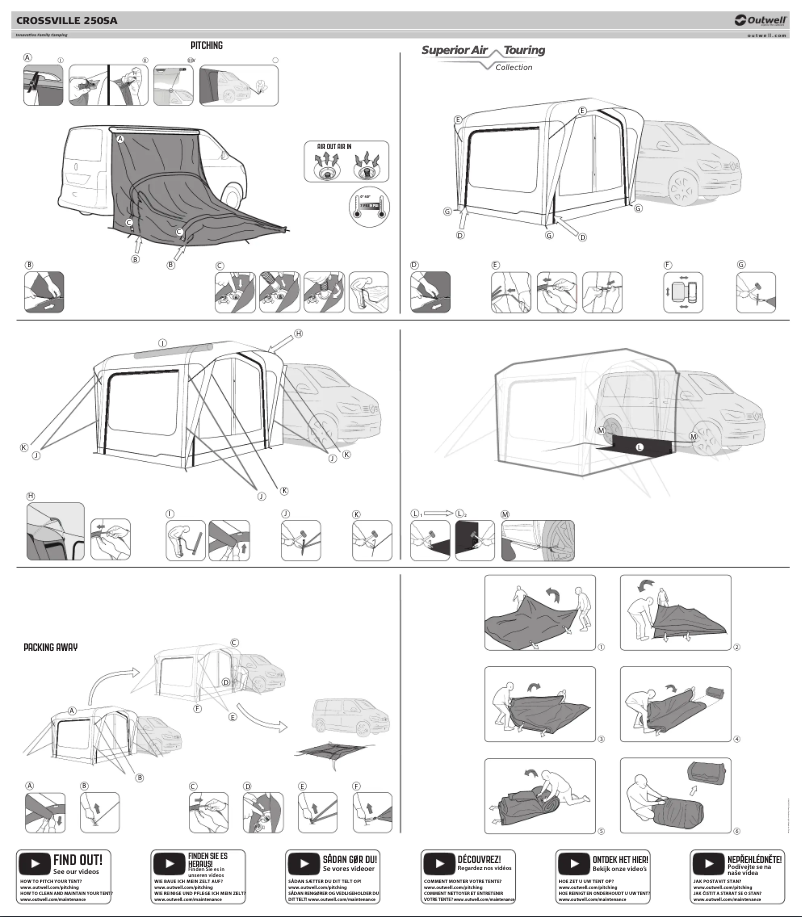 First page image of the manual for Crossville 250SA