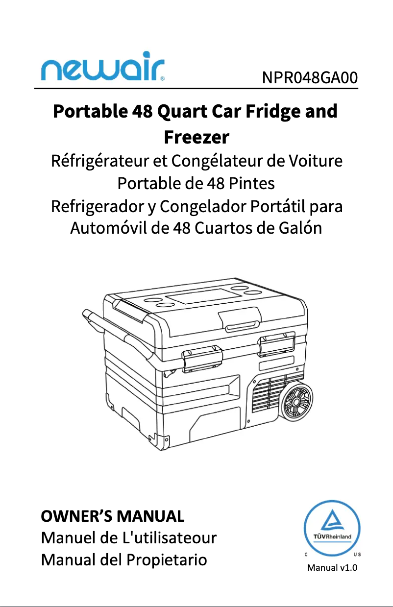 First page image of the manual for NAECLGBK000