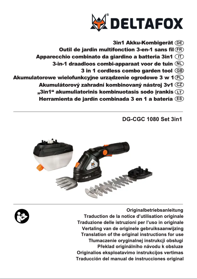 Page 1 of the manual User Manual Grizzly Deltafox 1080