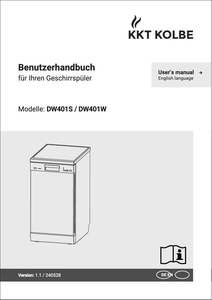 First page image of the manual for DW401W