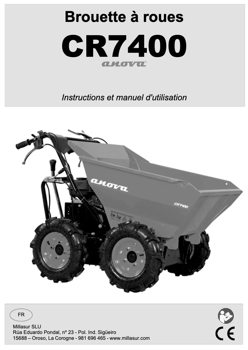 Page 1 of the manual User Manual Anova CR7400