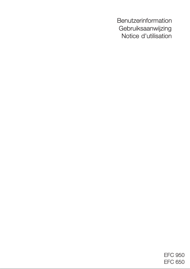 First page image of the manual for EFC950X