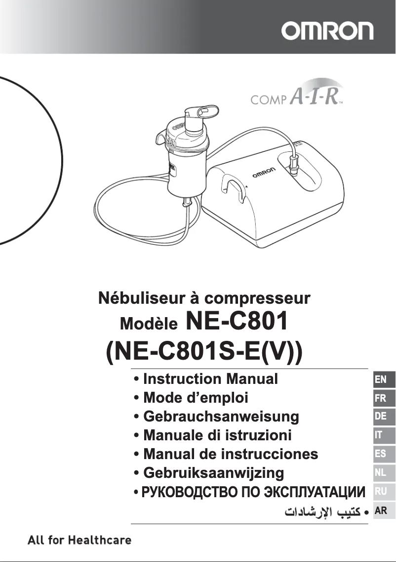 Image de la première page du manuel de l'appareil CompAIR NE-C801S