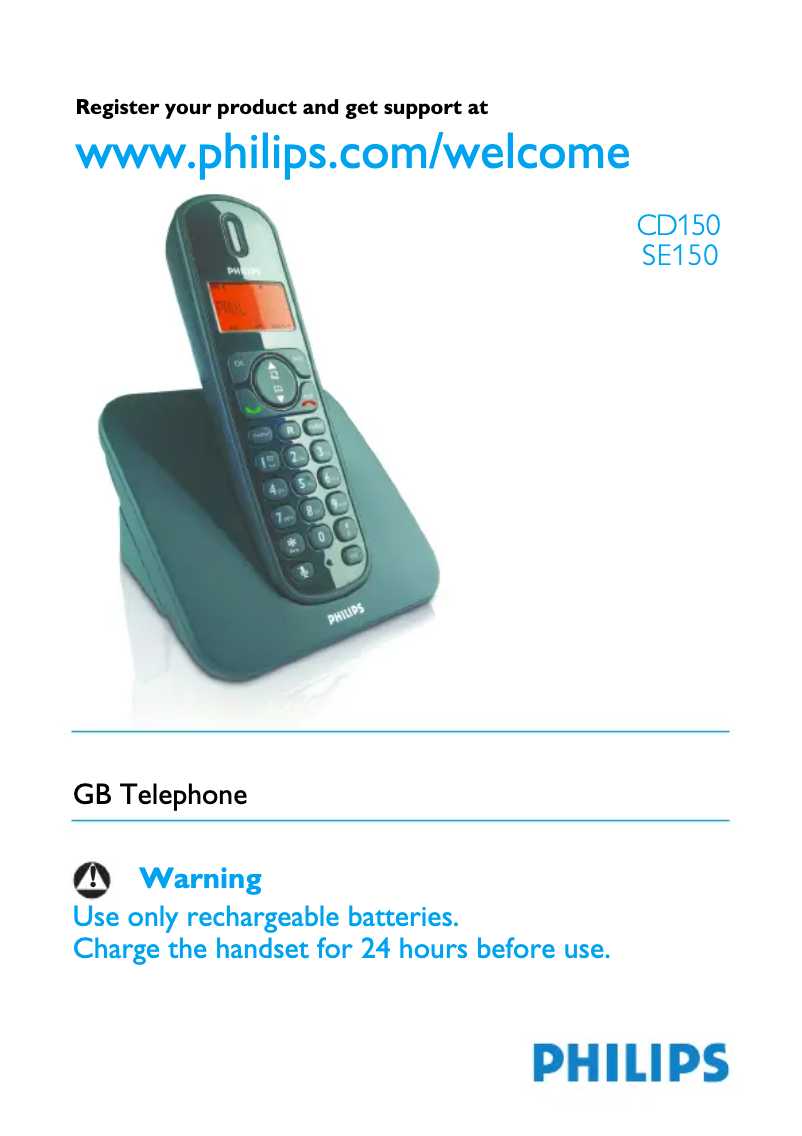 First page image of the manual for SE1504B