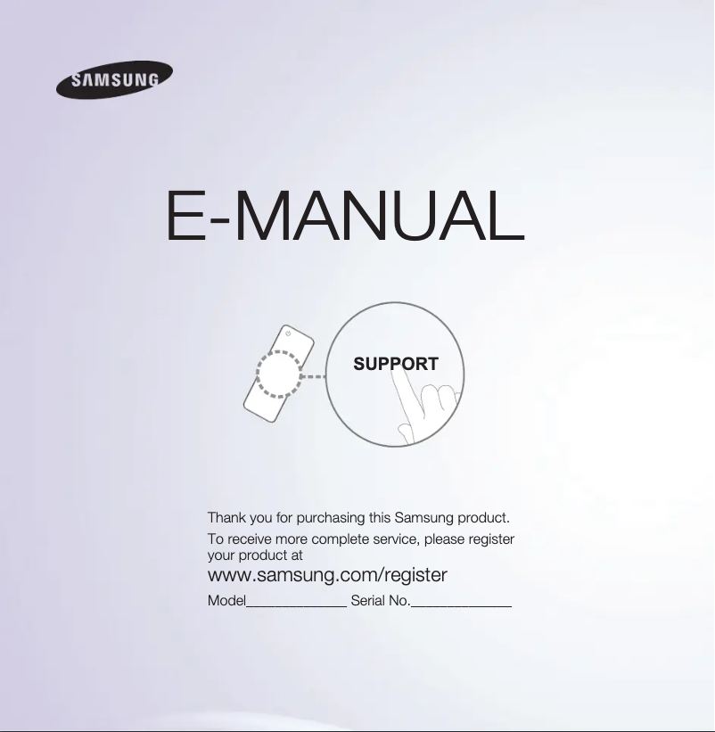 First page image of the manual for UA32EH4000J