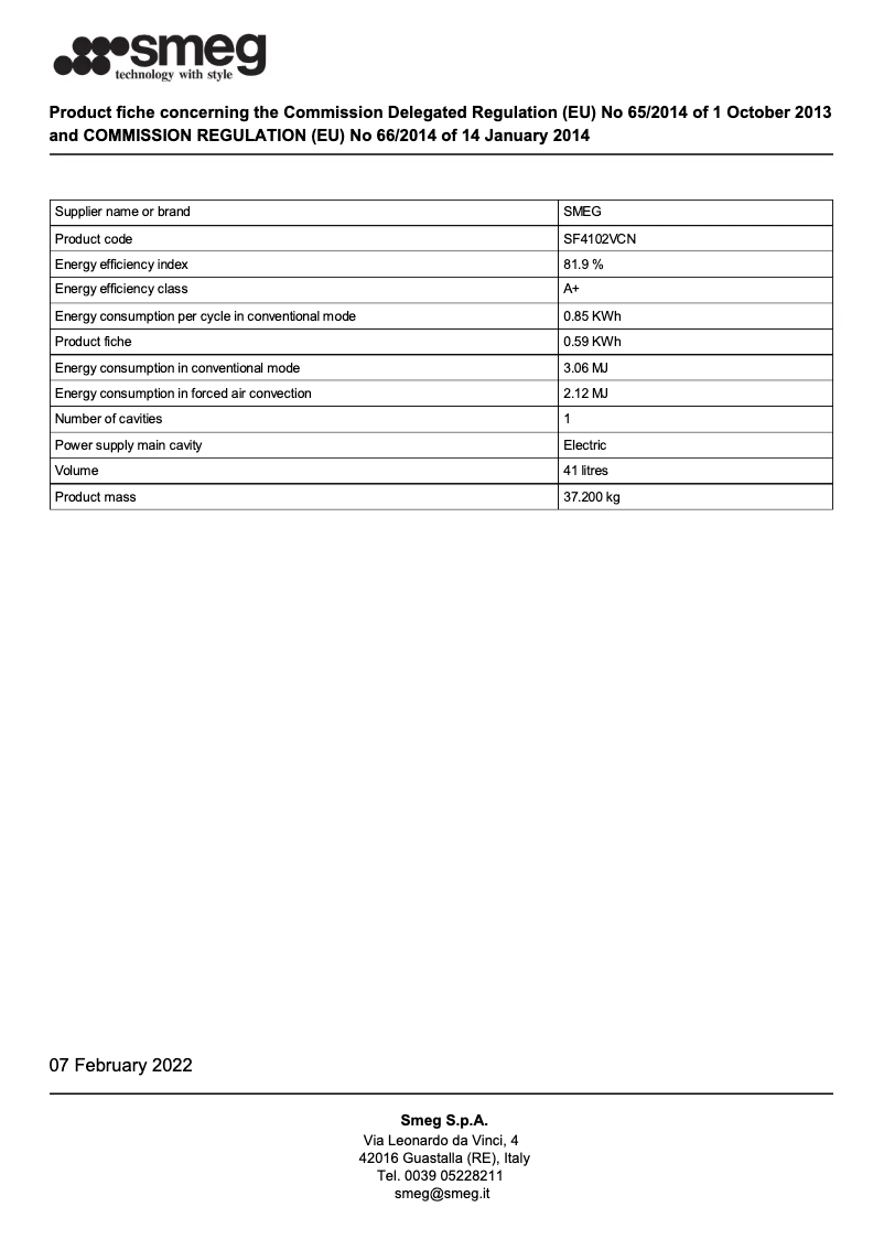 First page image of the manual for SF4102VCN