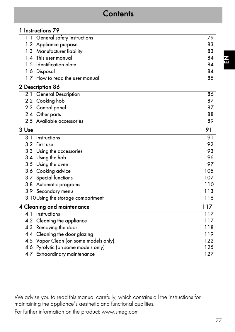First page image of the manual for CPF9GPOR