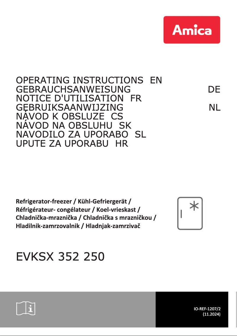 First page image of the manual for EVKSX 352 250