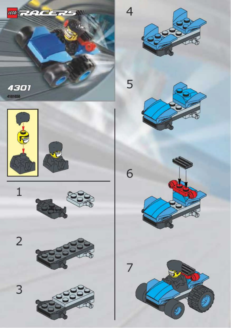 First page image of the manual for Blue LEGO® Car