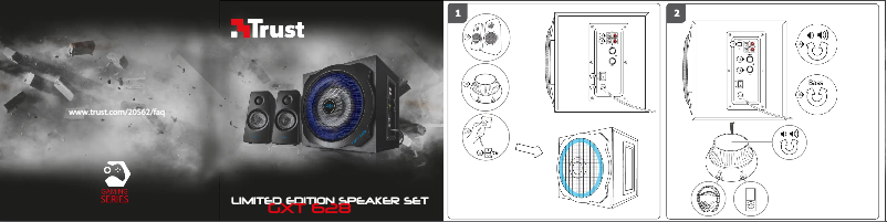 First page image of the manual for GXT 628