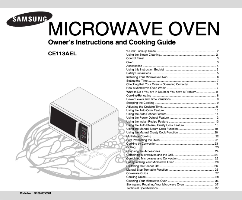 First page image of the manual for CE113AEL