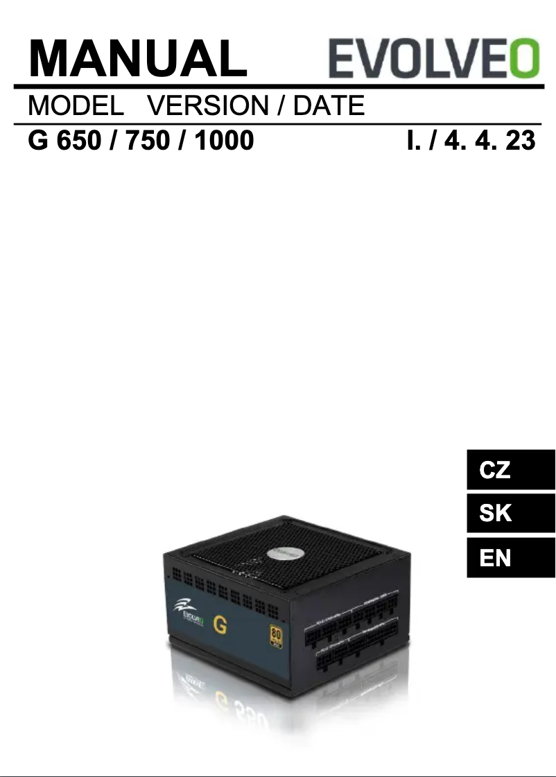 First page image of the manual for G1000