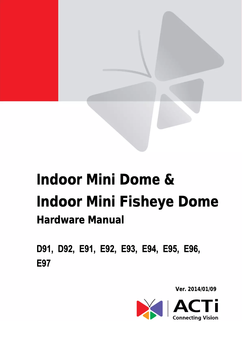 First page image of the manual for E93