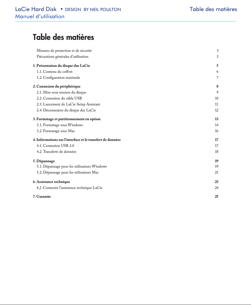 Image de la première page du manuel de l'appareil Hard Disk 301871EK