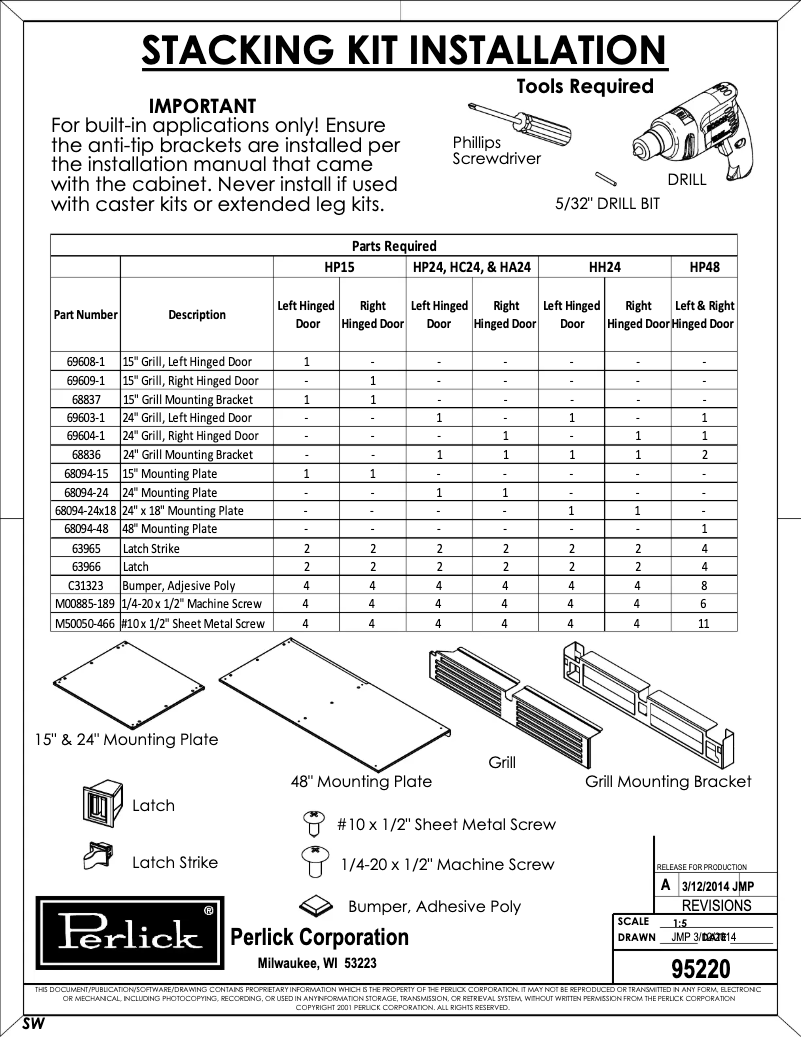 First page image of the manual for HP15RO-3
