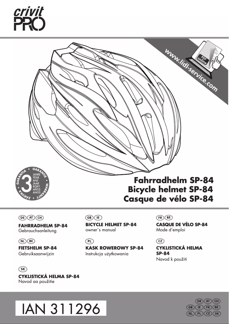 First page image of the manual for IAN 311296