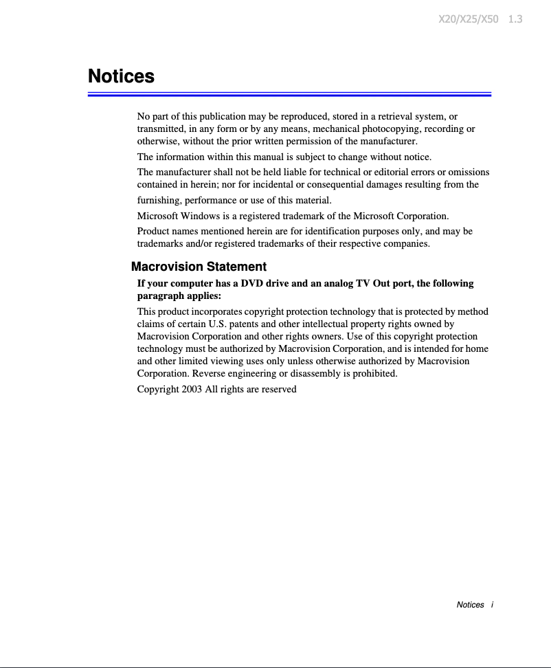 Page 1 of the manual User Manual Samsung NP-X50