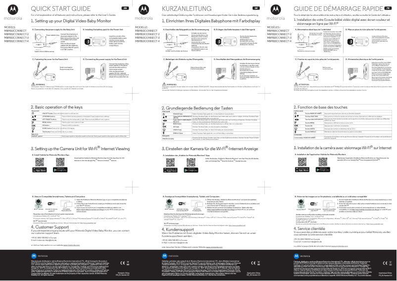 Page 1 of the manual User Manual Motorola MBP853CONNECT-4