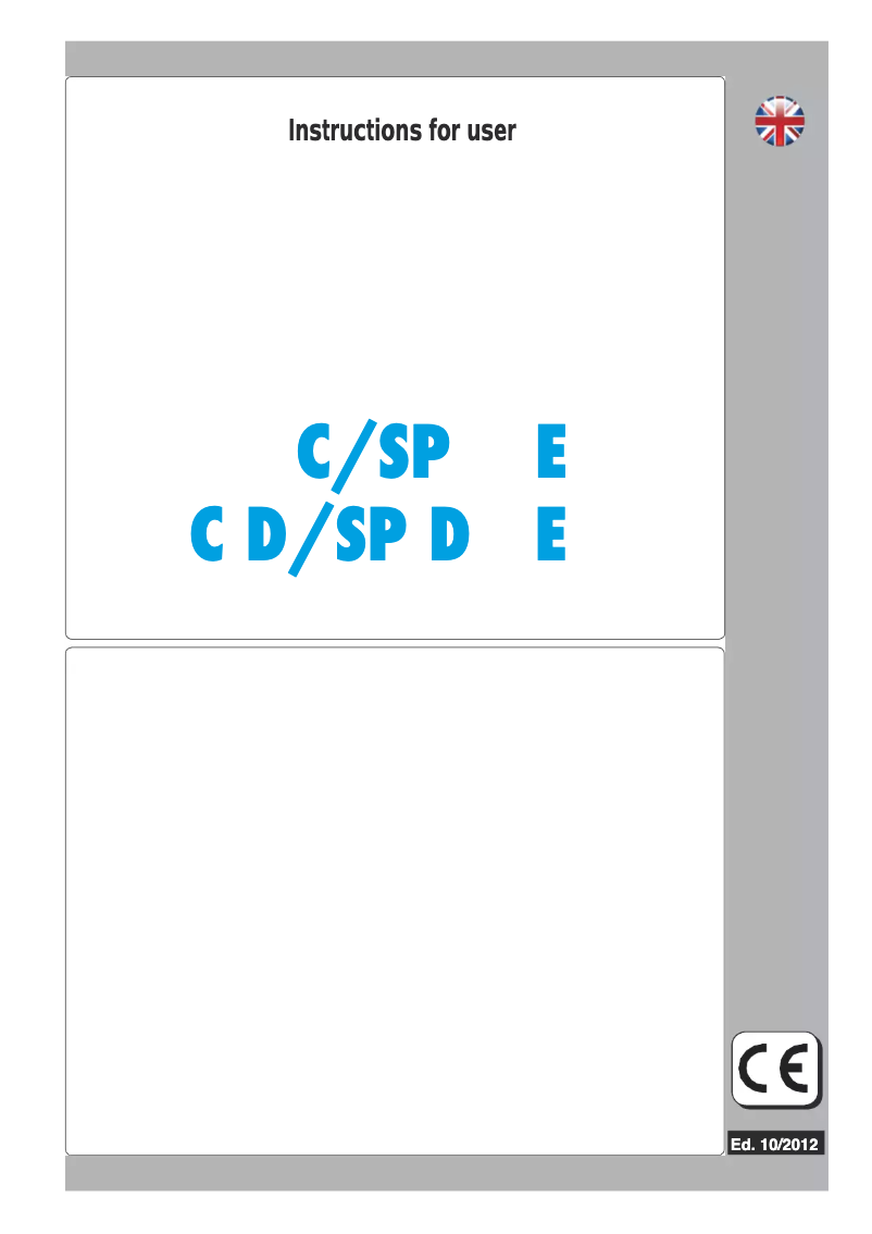First page image of the manual for SP45E