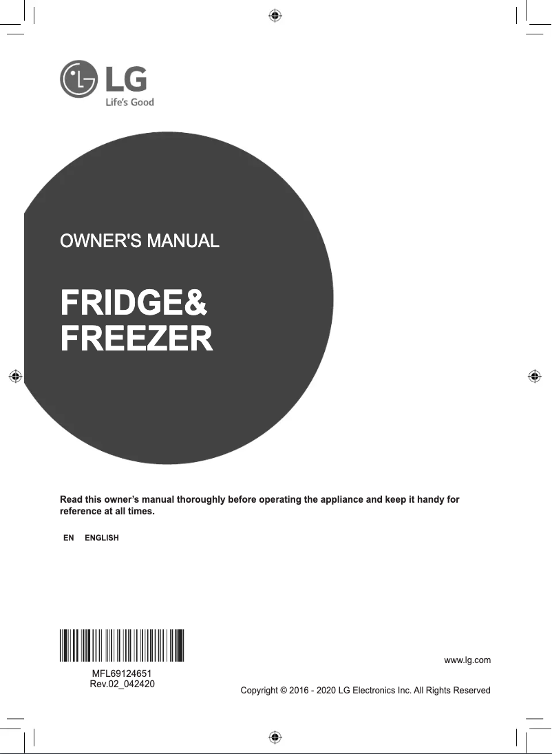 Page 1 of the manual User Manual LG GS-X6010MC