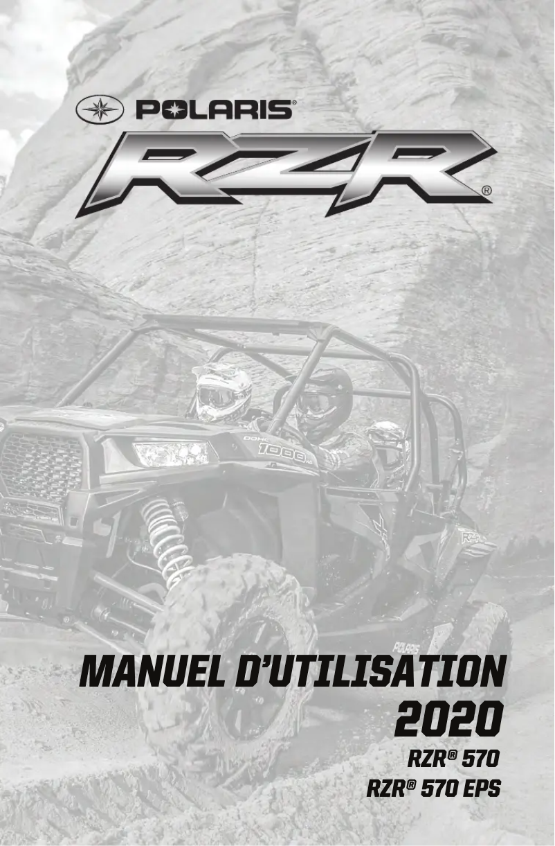 First page image of the manual for RZR 570 (2020)
