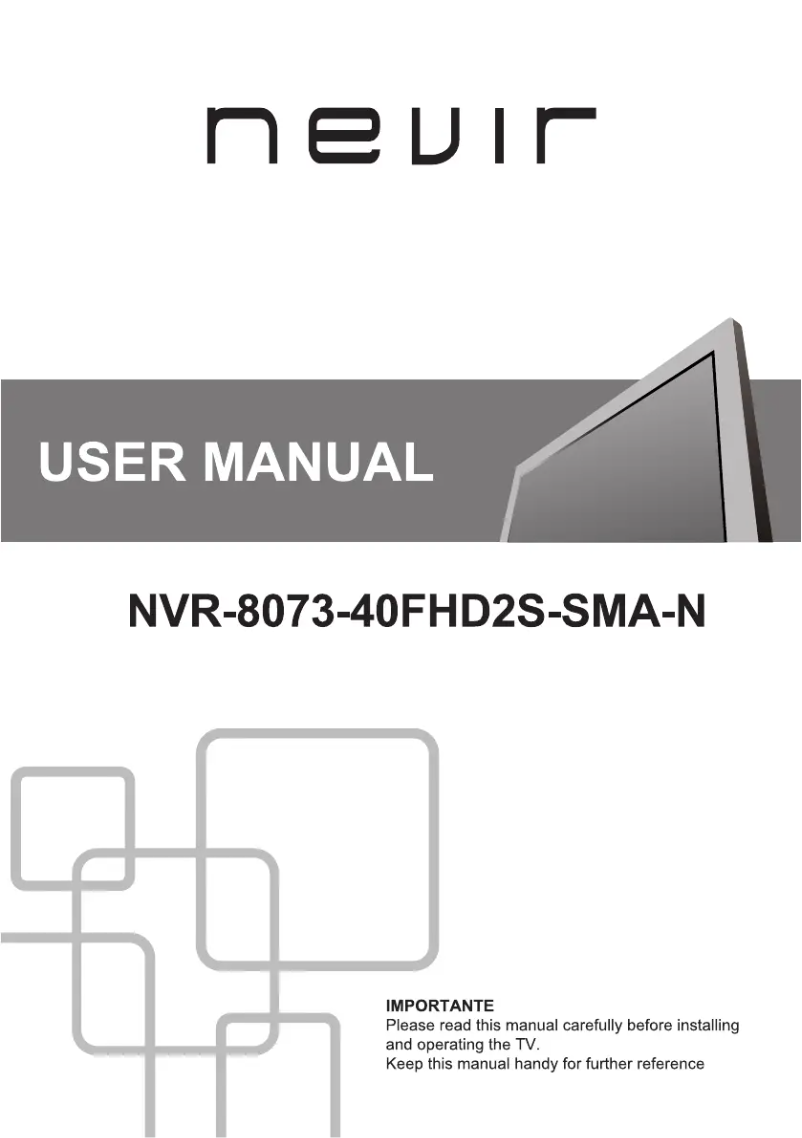First page image of the manual for NVR-8073-40FHD2S-SMA-N