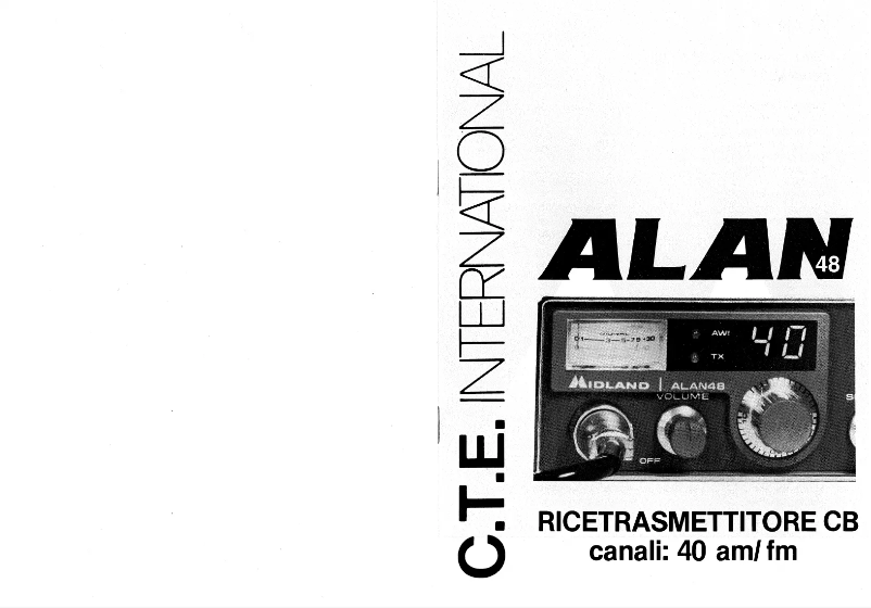 Page 1 of the manual User Manual Midland Alan 48-40 canali