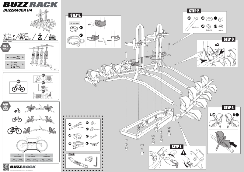 Page 1 of the manual User Manual Buzz Rack Buzzracer H4
