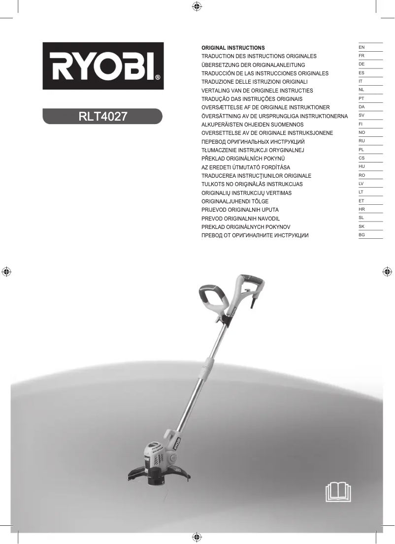 First page image of the manual for RLT4027