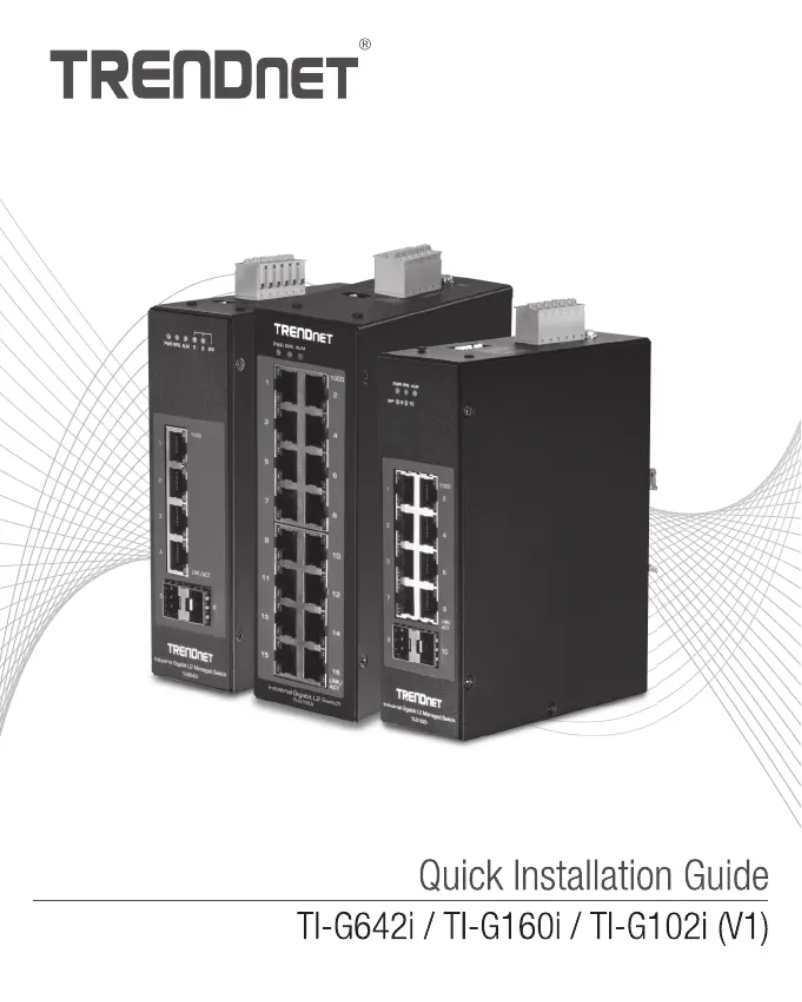 First page image of the manual for TI-G642i