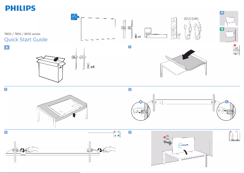 First page image of the manual for 43PUS8105