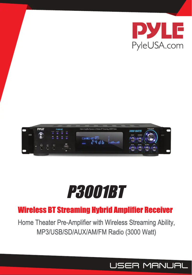 First page image of the manual for P3001BT