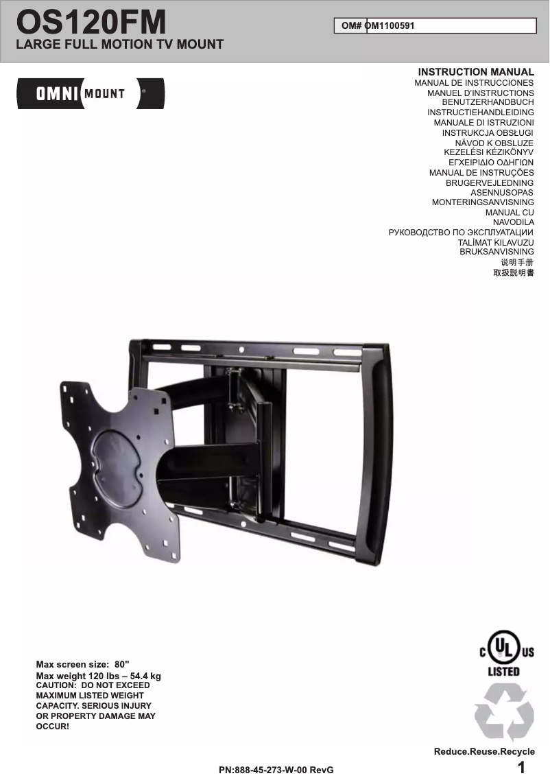 Image de la première page du manuel de l'appareil OS120FM