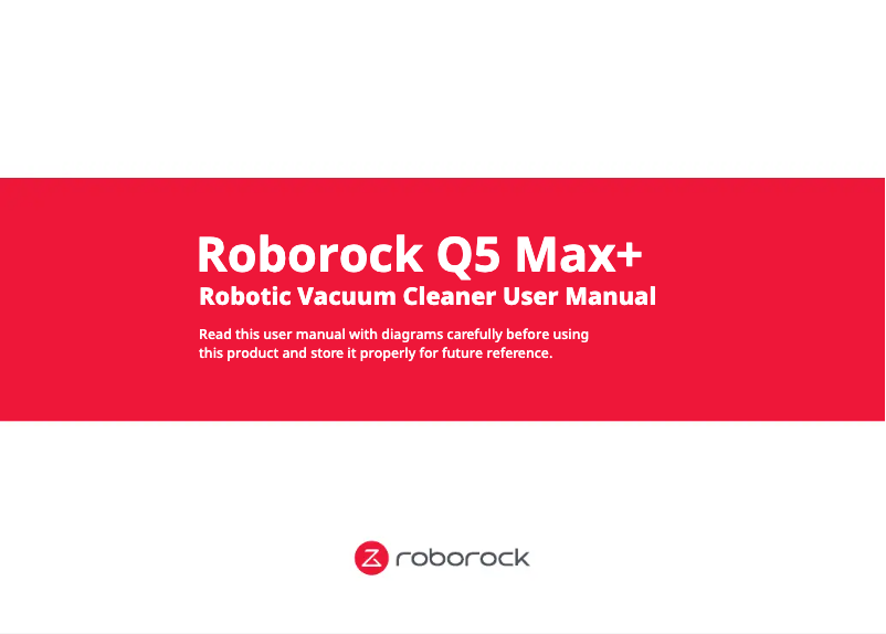Page 1 of the manual User Manual Roborock Q5 Max+