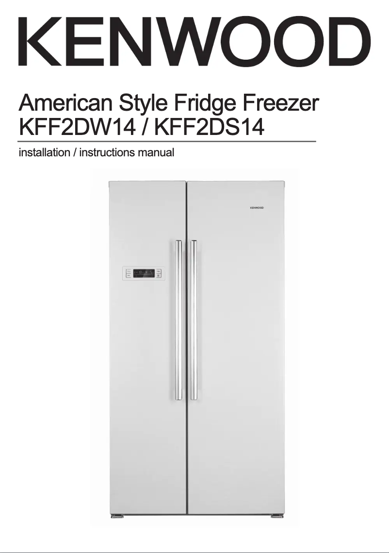 First page image of the manual for KFF2DW14