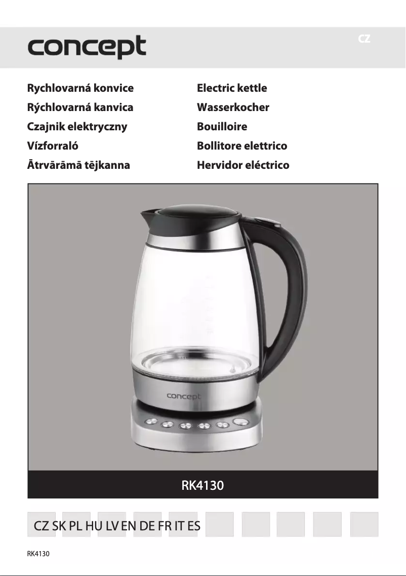 First page image of the manual for RK4130