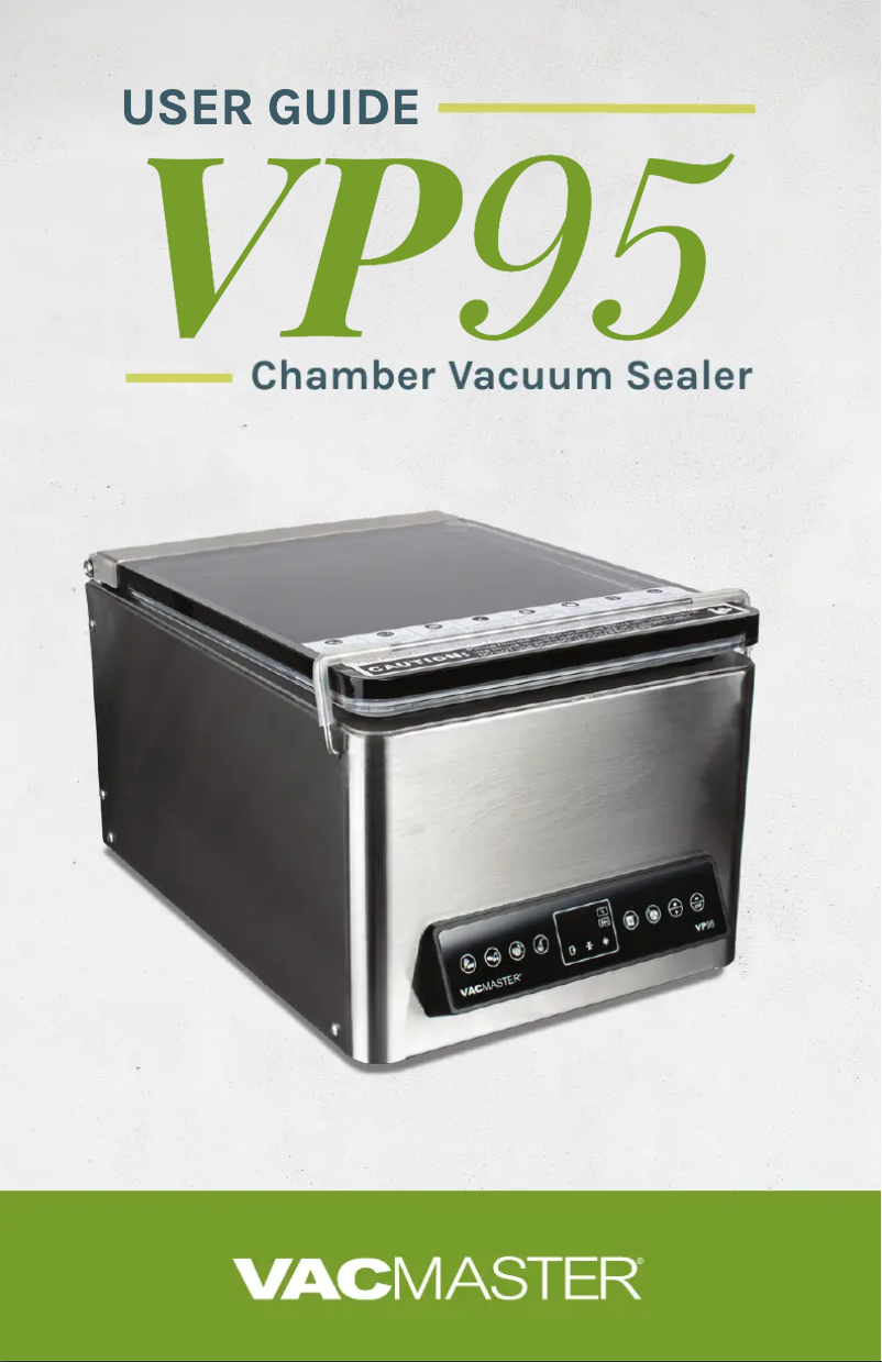 Page 1 of the manual User Manual Vacmaster VP95