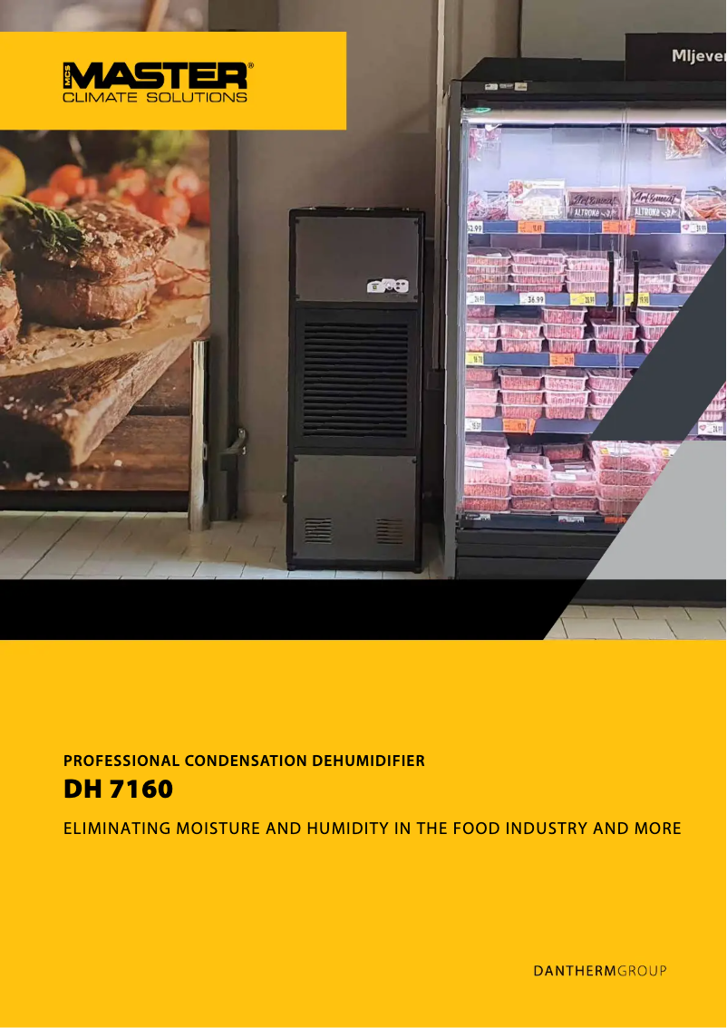 First page image of the manual for DH 7160