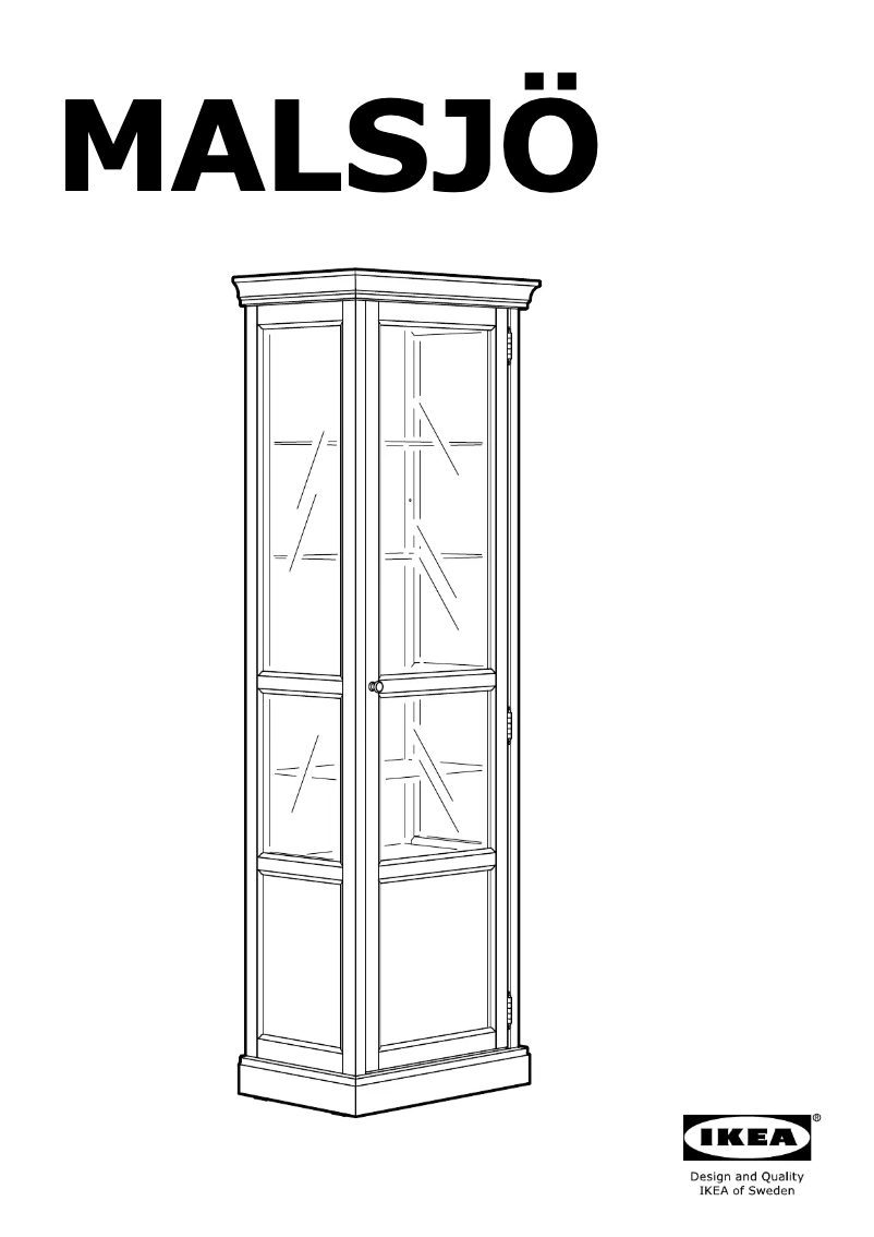 First page image of the manual for MALSJÖ 804.745.61