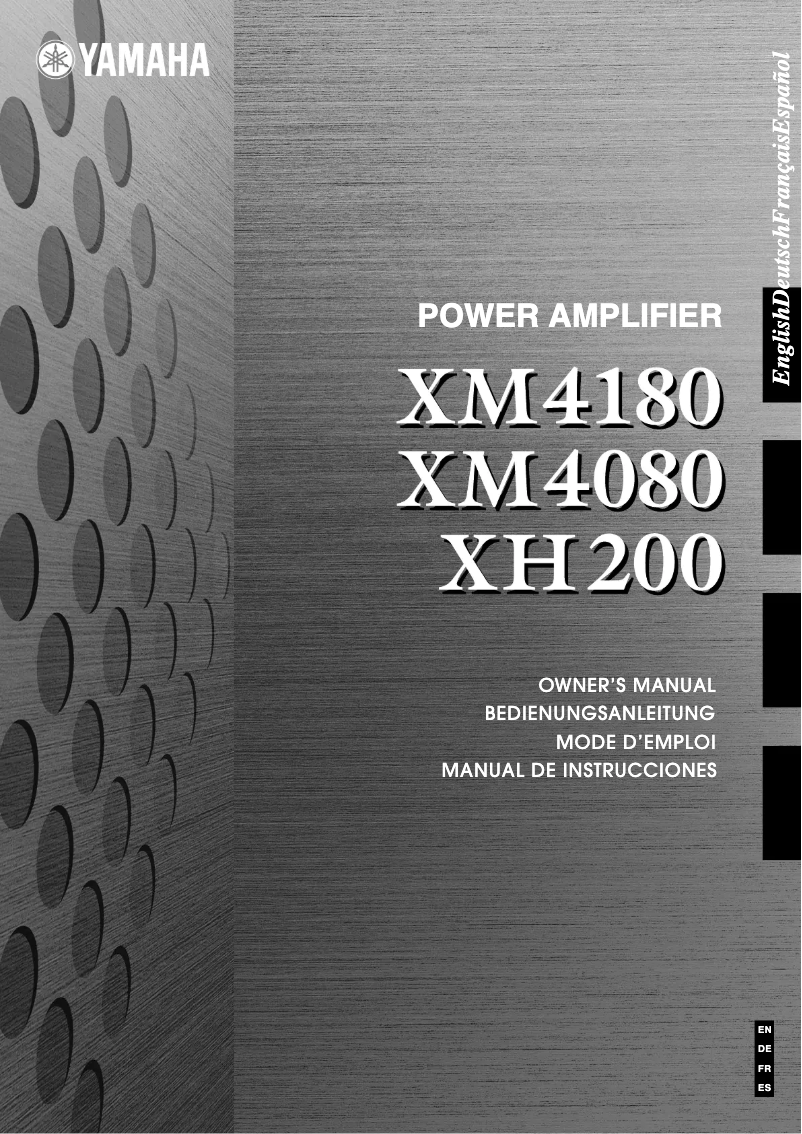 First page image of the manual for XM4080