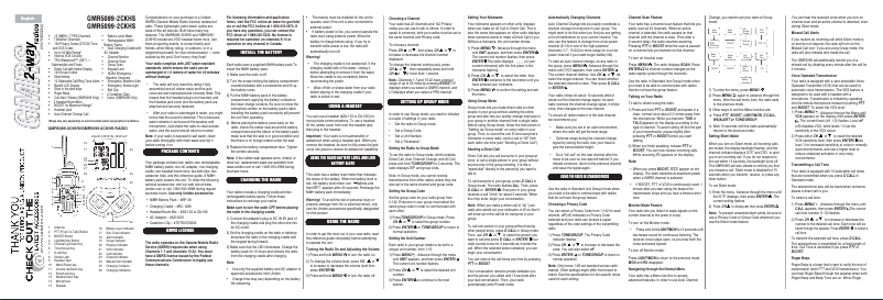 Page 1 of the manual User Manual Uniden GMR5099-2CKHS
