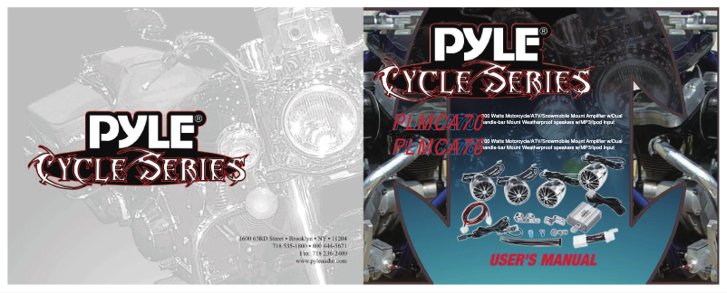 First page image of the manual for PLMCA76