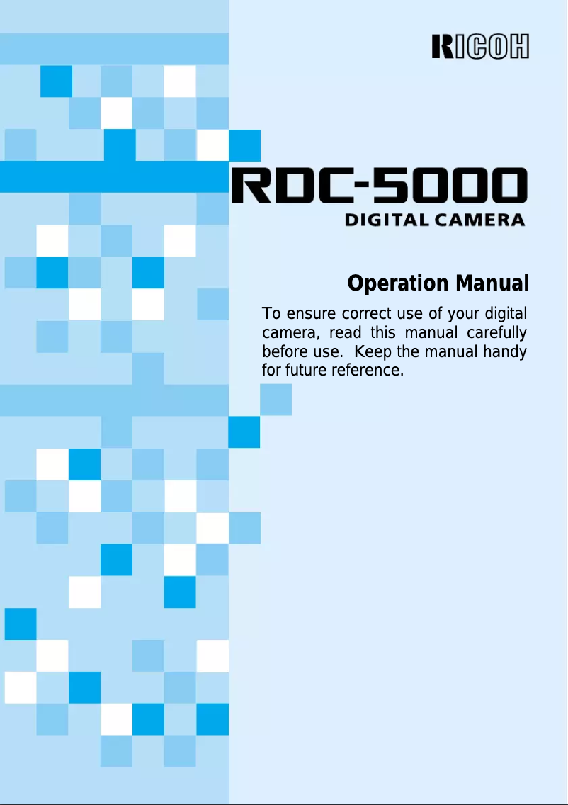 First page image of the manual for RDC-5000