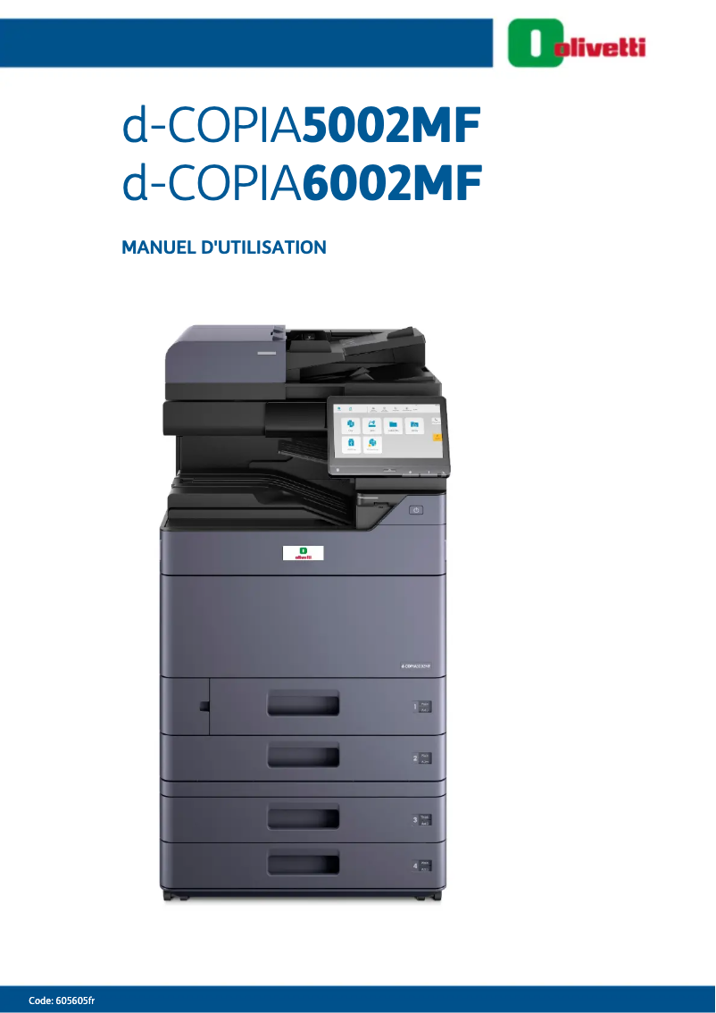 First page image of the manual for d-Copia 6002MF