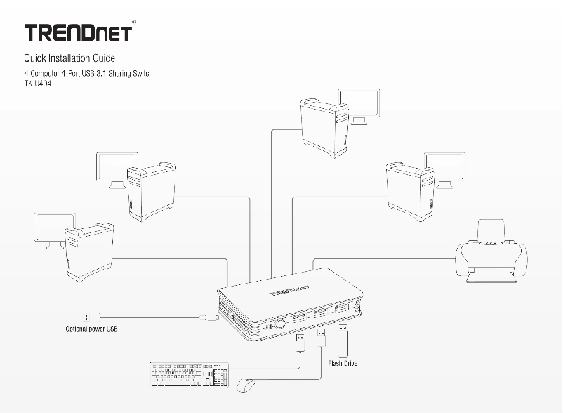Page 1 of the manual User Manual TRENDnet TK-U404