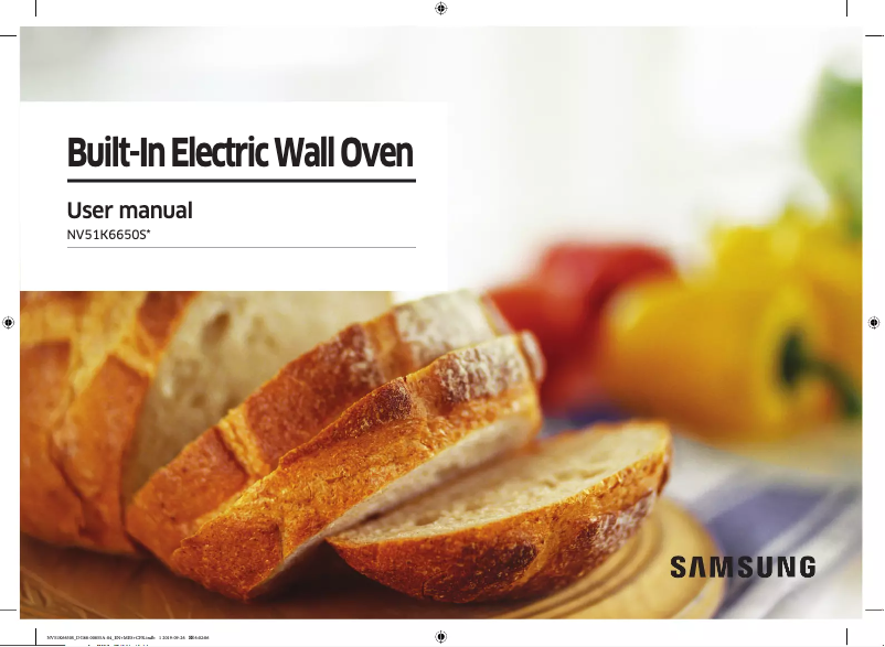 First page image of the manual for NV51K6650SG